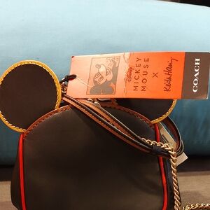 Coach x Disney Mickey Mouse Black and Red Bag